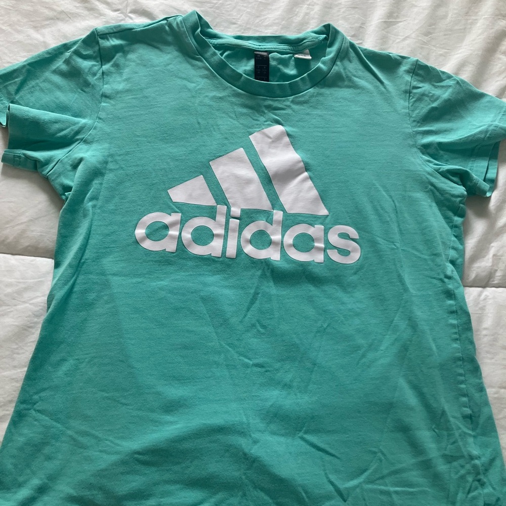 adidas Green Short Sleeve Tee